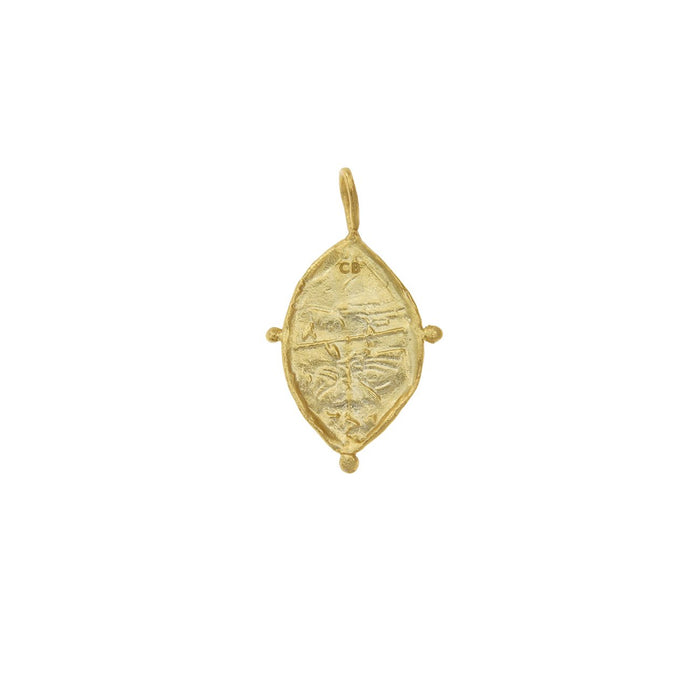 Mandorle Charm Pendant - Gold