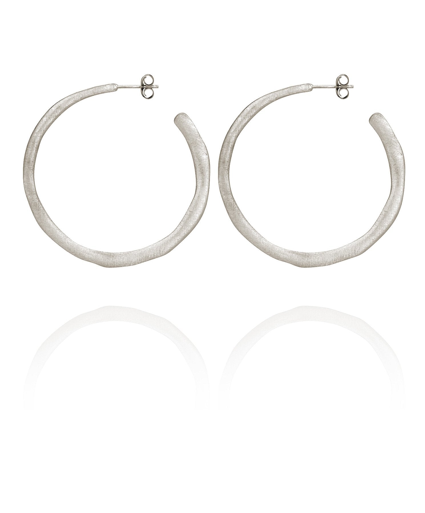Tigerlily Hoop Silver Earrings x Temple of The Sun, fb-feed