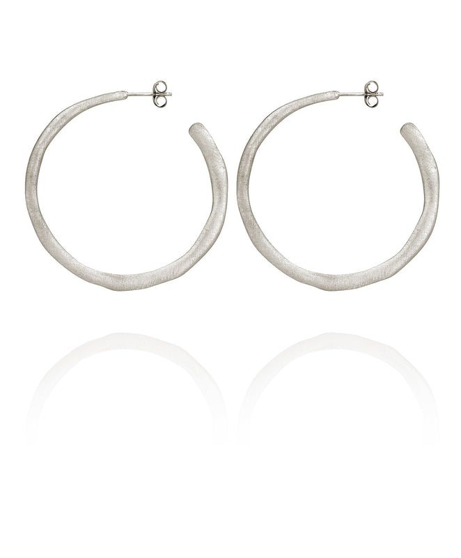 Tigerlily Hoop Silver Earrings x Temple of The Sun, fb-feed