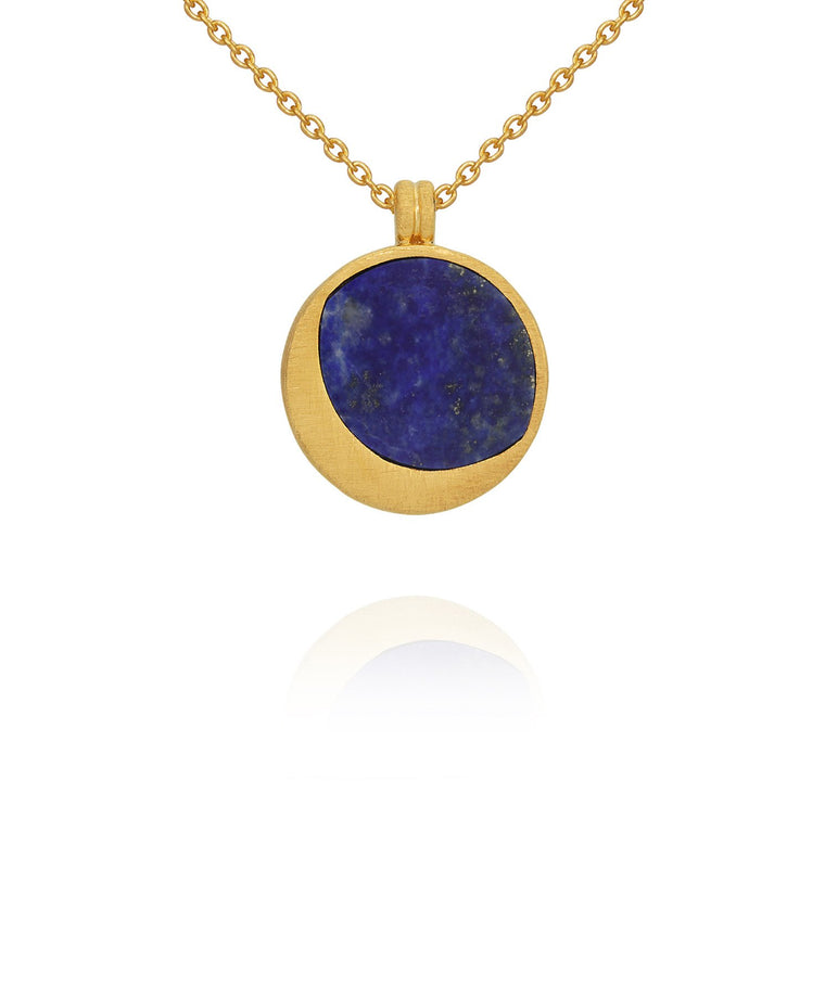 Luna Lapis Necklace - Gold