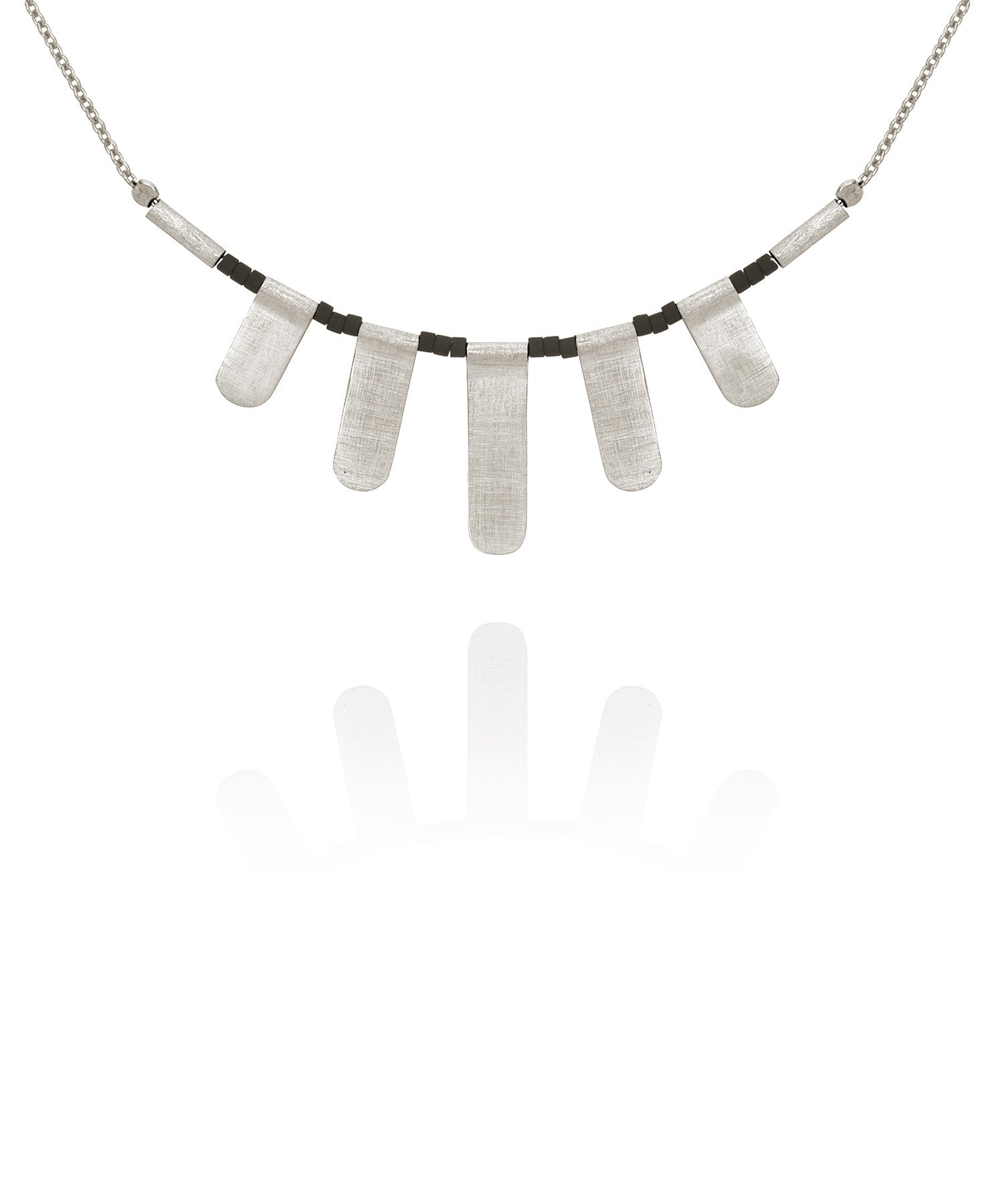 Tigerlily Luxe Silver Necklace x Temple of The Sun, fb-feed