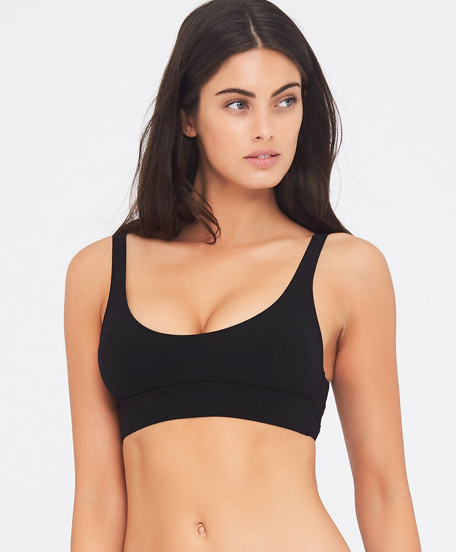 Tigerlily Oui Bianca Bra Bikini Top - Black