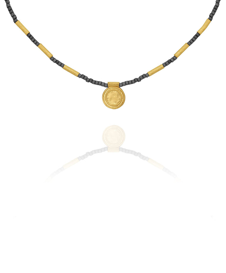 Petra Seedbead Necklace - Gold
