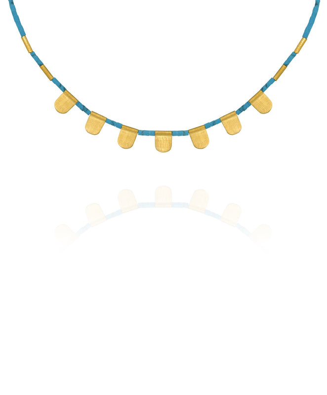 Tigerlily Turquoise Gold Necklace x Temple of The Sun, fb-feed