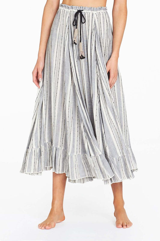 Alanzo Midi Skirt - Charcoal