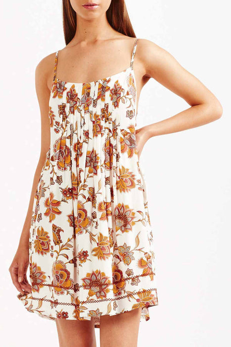 Aliki Sleeveless Mini Dress - White
