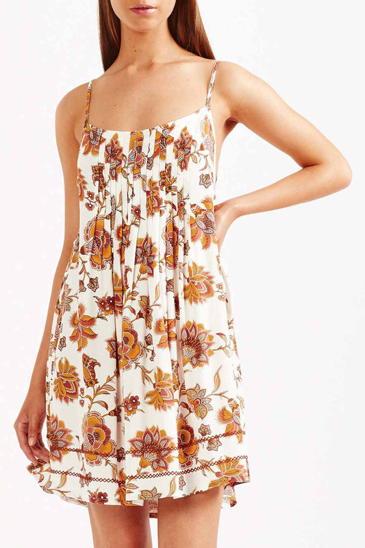 Aliki Sleeveless Mini Dress - White