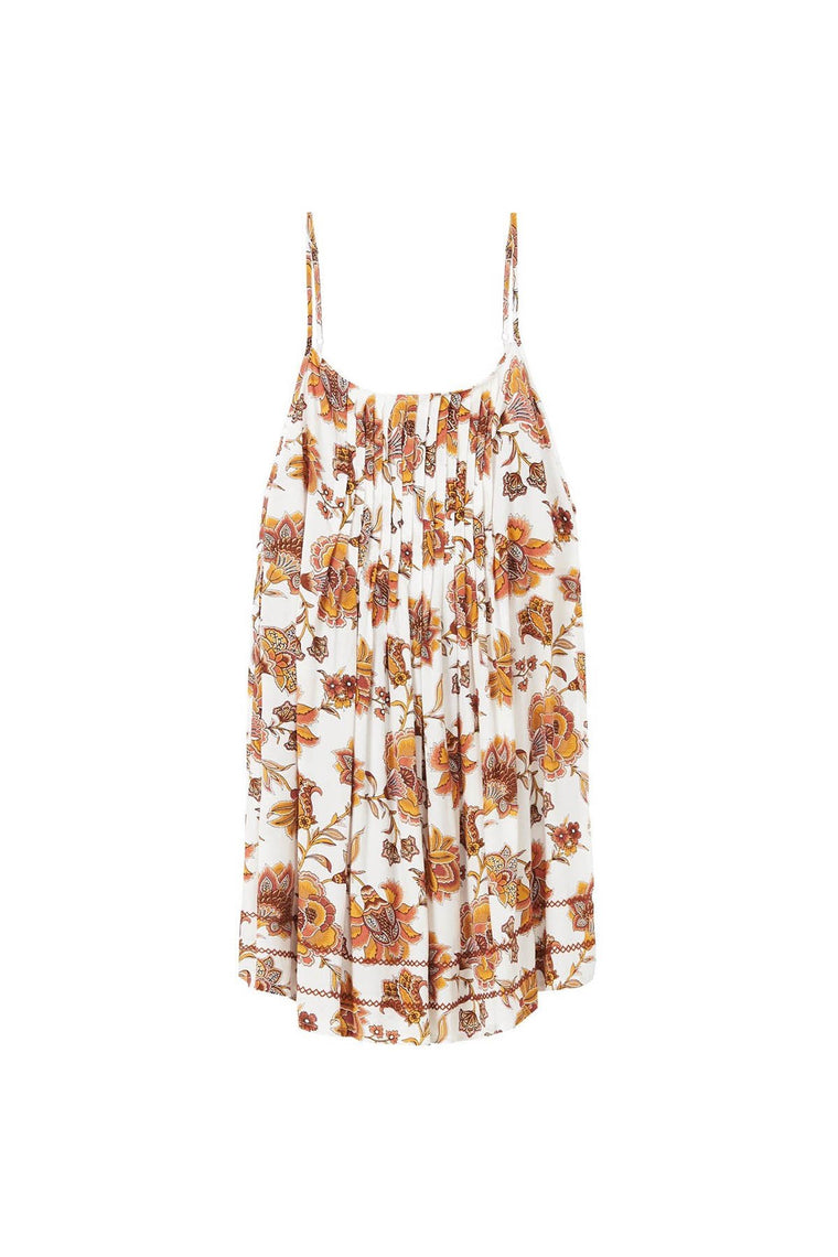 Aliki Sleeveless Mini Dress - White