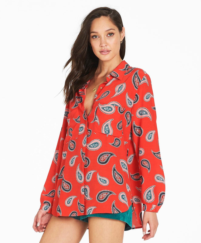 Allegra Shirt - Red