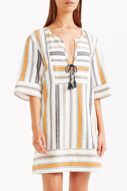 Ammos Tunic Mini Dress - Stripe