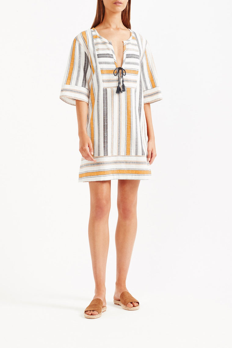 Ammos Tunic Mini Dress - Stripe