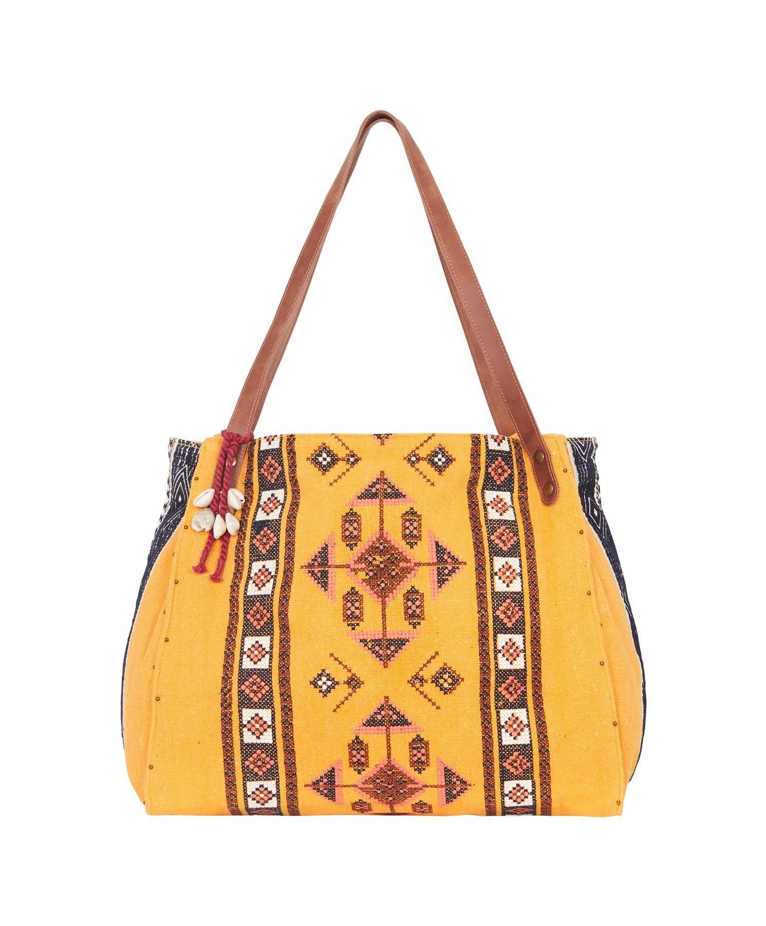 Azar Beach Bag - Mustard, fb-feed