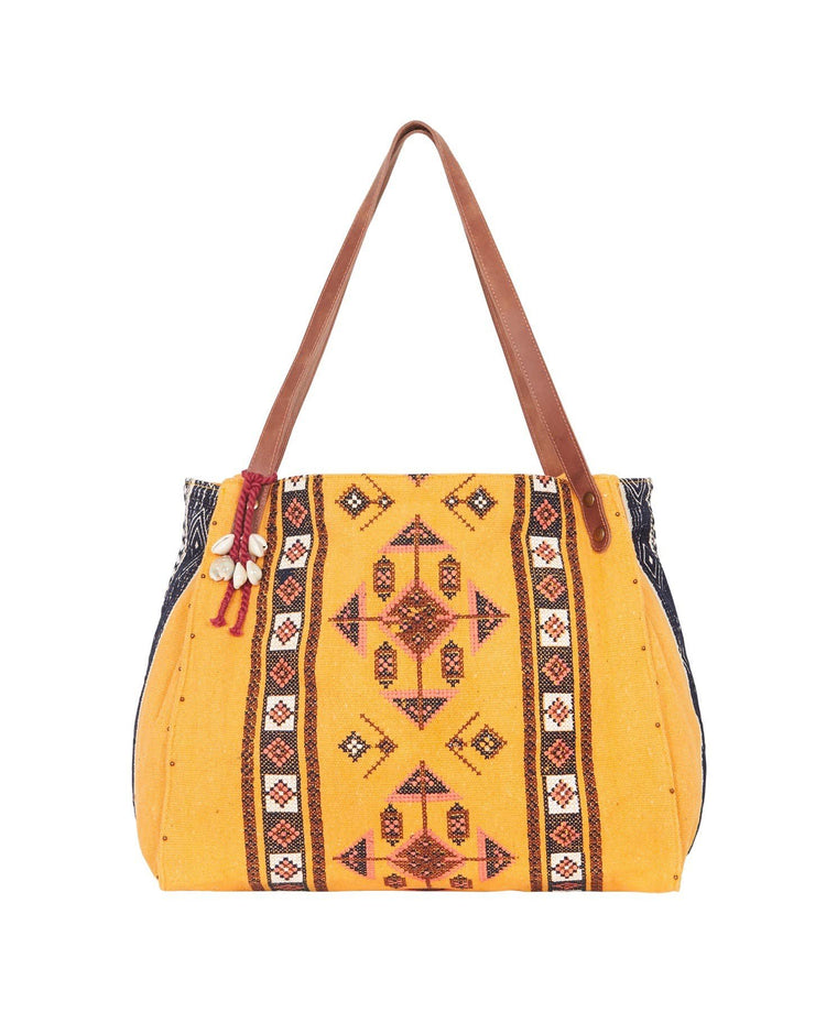 Azar Beach Bag - Mustard