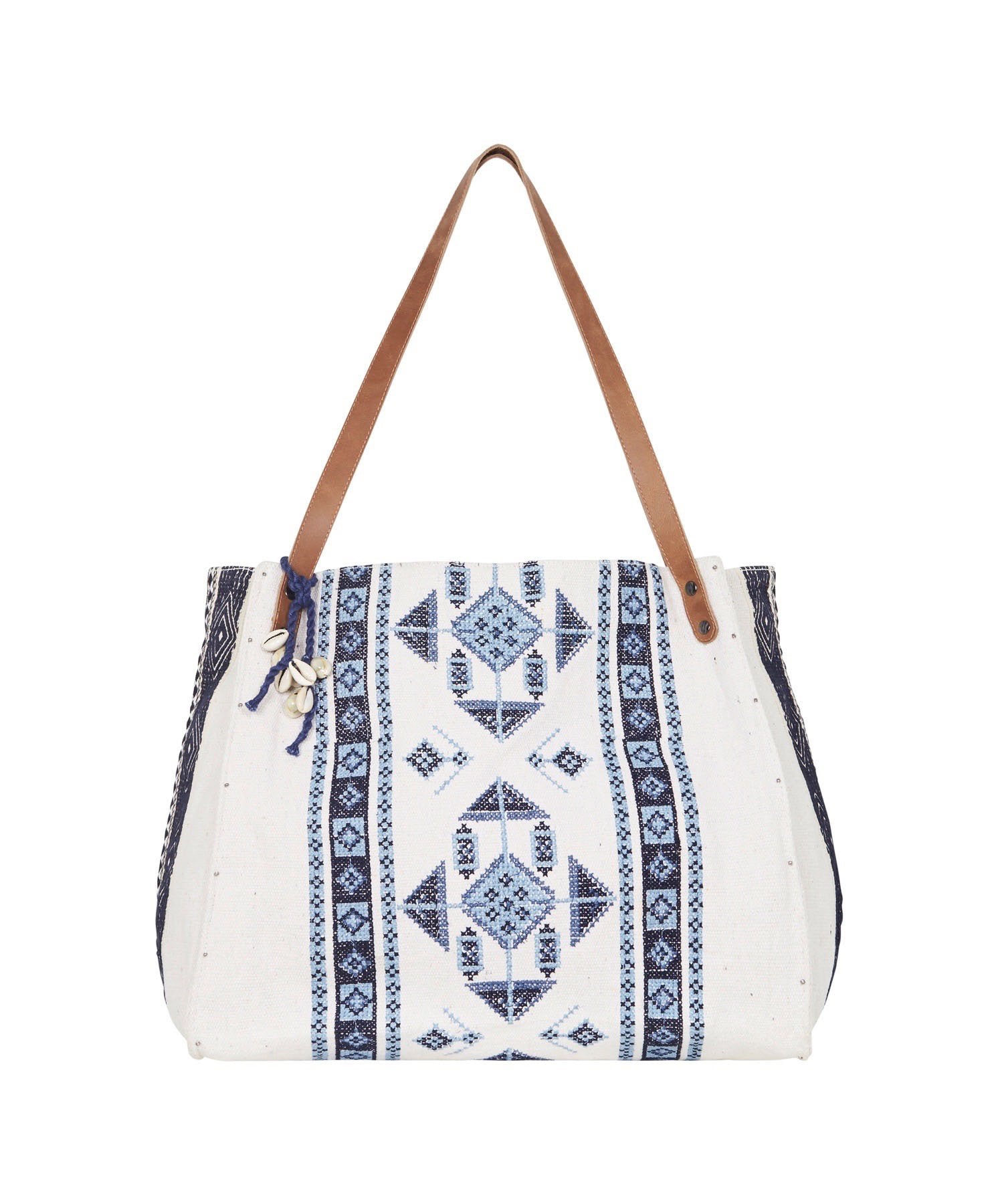 Tigerlily Azar Beach Bag - White, fb-feed