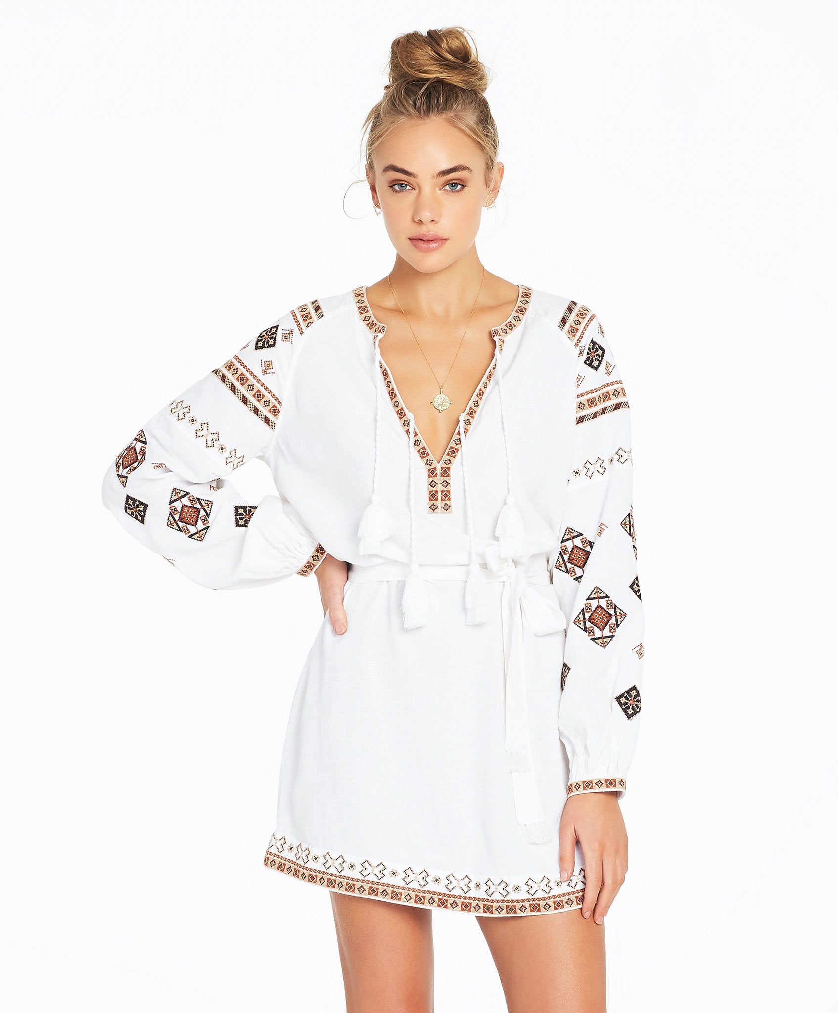 Tigerlily Azar Dress - White