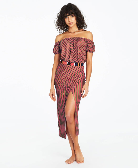 Banda Midi Skirt - Stripe