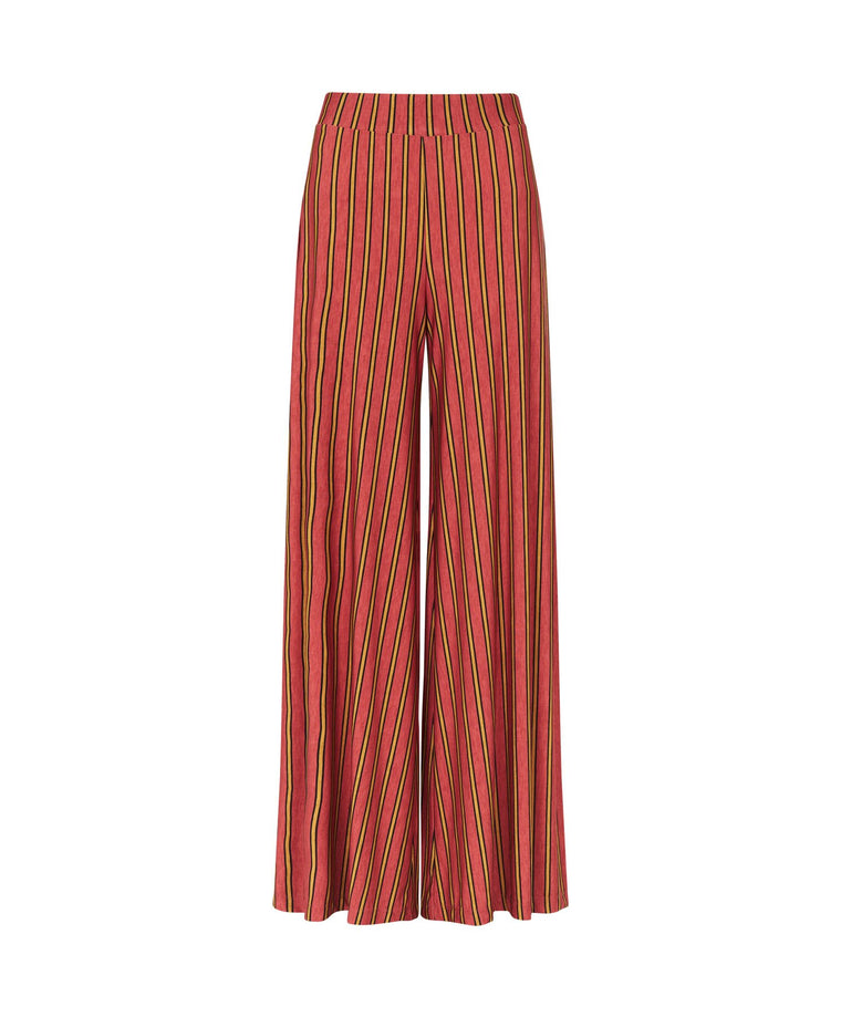 Banda Wide Leg Pant - Stripe