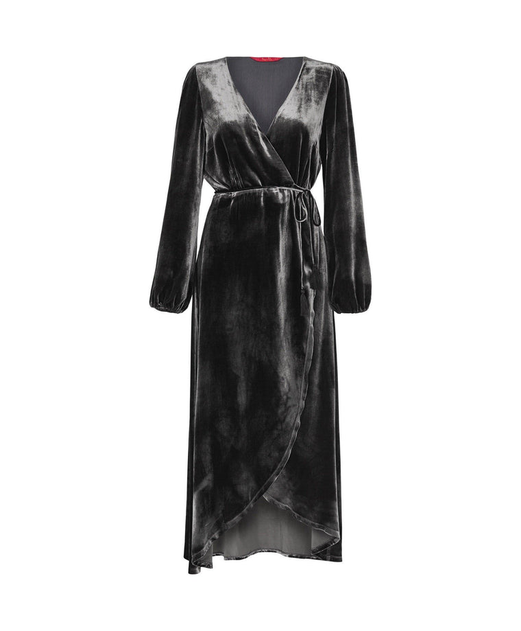 Carmelina Longsleeve Midi Dress - Smoke