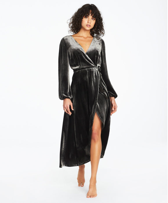 Carmelina Longsleeve Midi Dress - Smoke