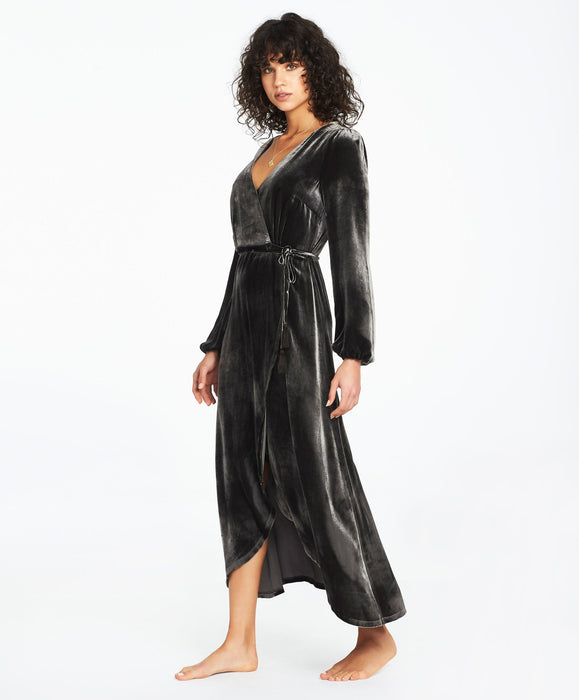 Carmelina Longsleeve Midi Dress - Smoke