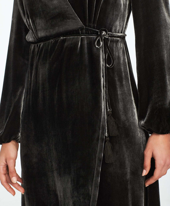 Carmelina Longsleeve Midi Dress - Smoke