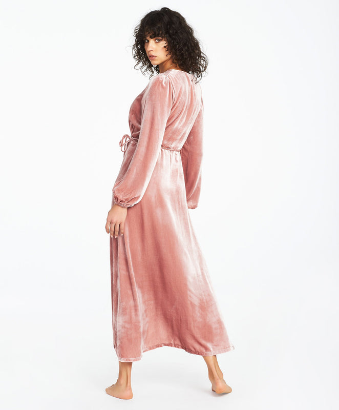 Carmelina Longsleeve Midi Dress - Rose