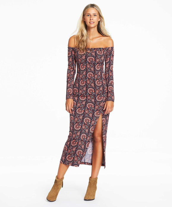 Celesse Jersey Midi Dress - Indigo