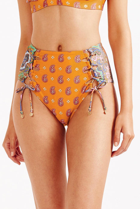Tigerlily Delon Corset Bikini Pant - Multi