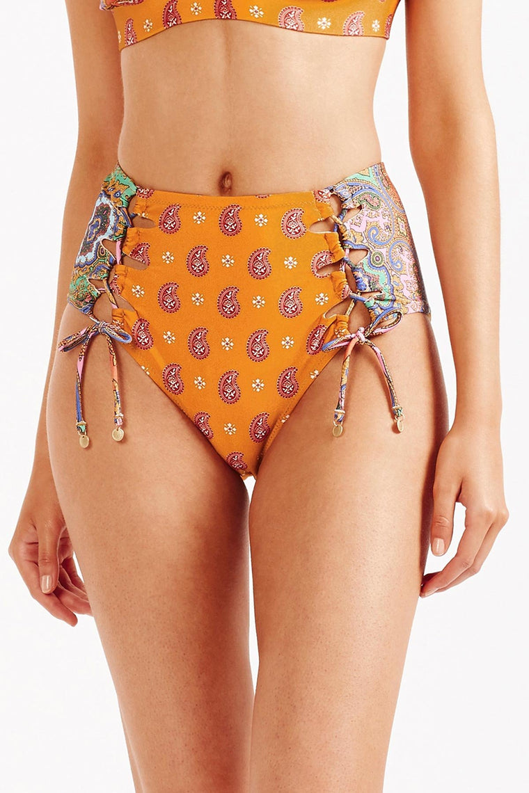 Delon Corset Bikini Pant - Multi