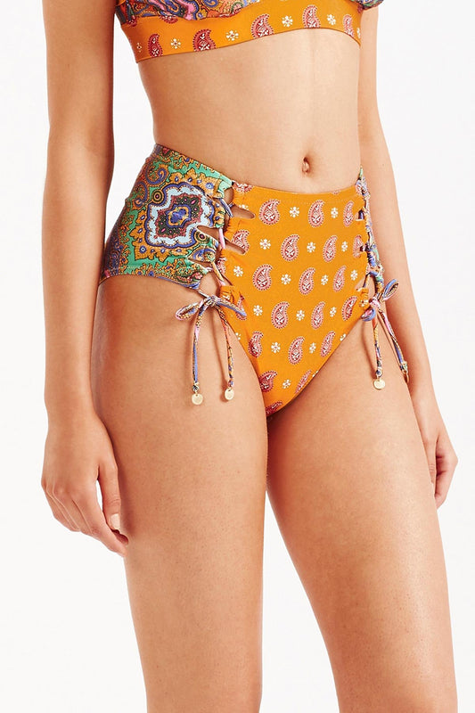 Delon Corset Bikini Pant - Multi