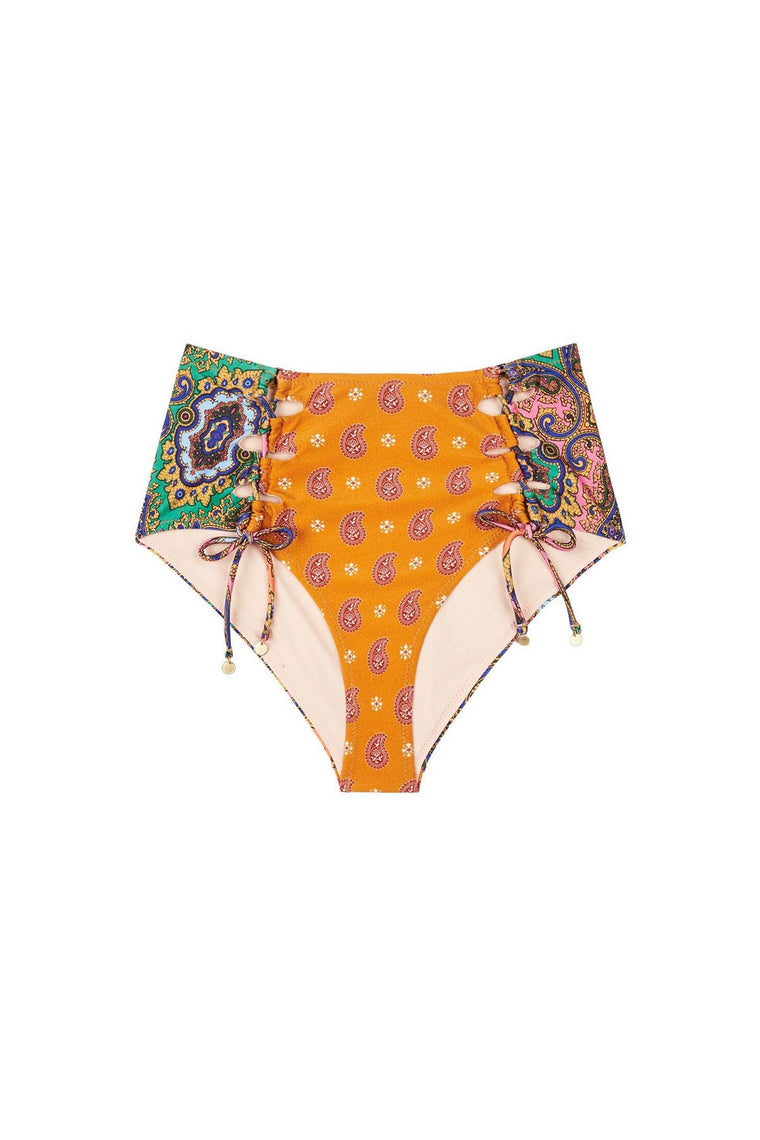 Delon Corset Bikini Pant - Multi