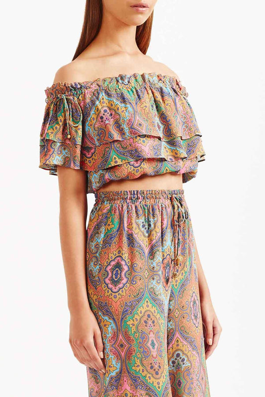 Delon Frill Top - Multi