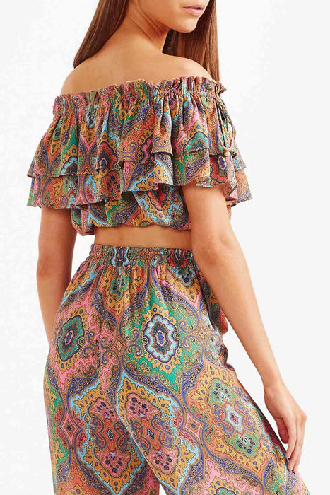 Delon Frill Top - Multi