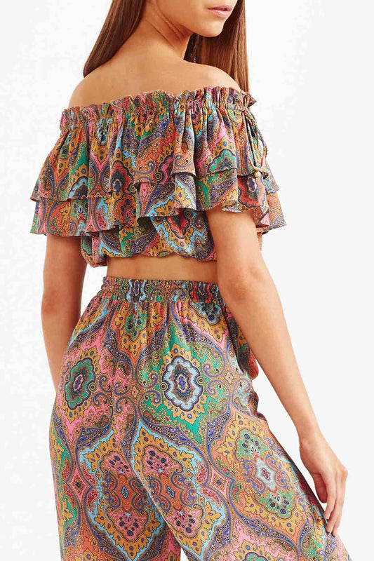 Delon Frill Top - Multi