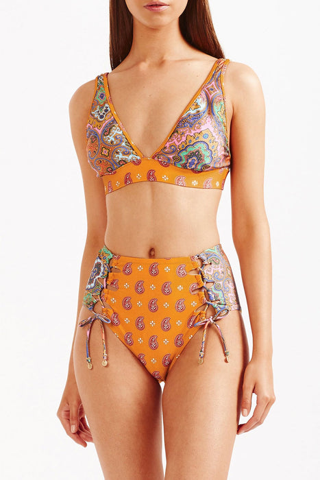 Tigerlily Delon Reversible Erin Bikini Top - Multi