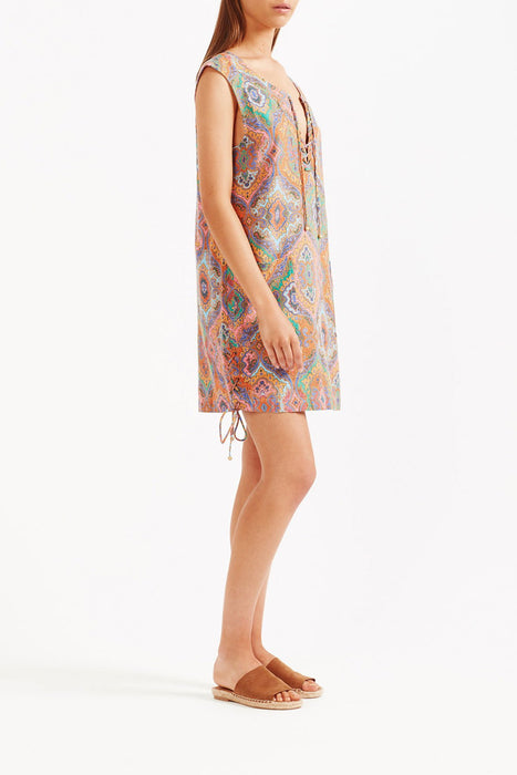 Delon Shift Mini Dress - Multi