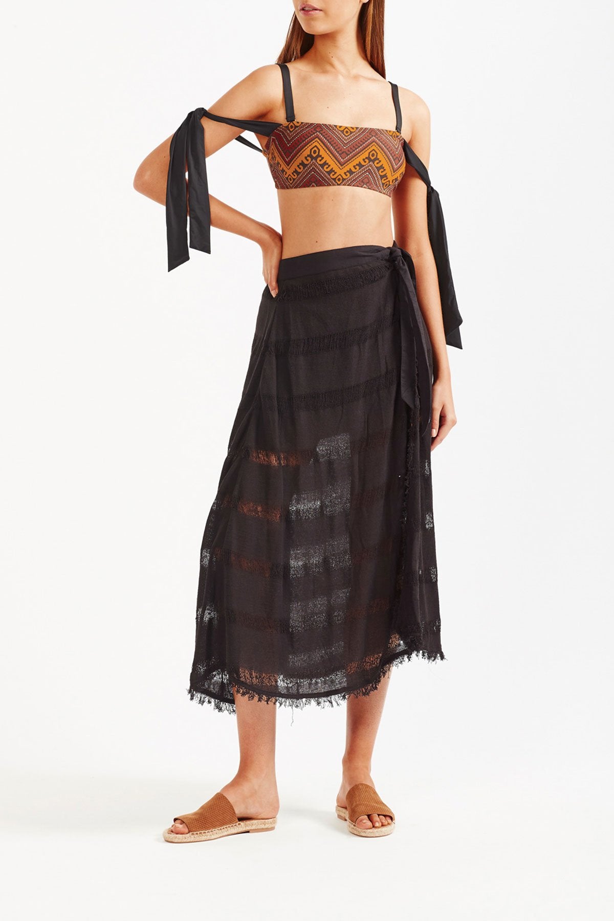 Tigerlily Despina Maxi Skirt - Black