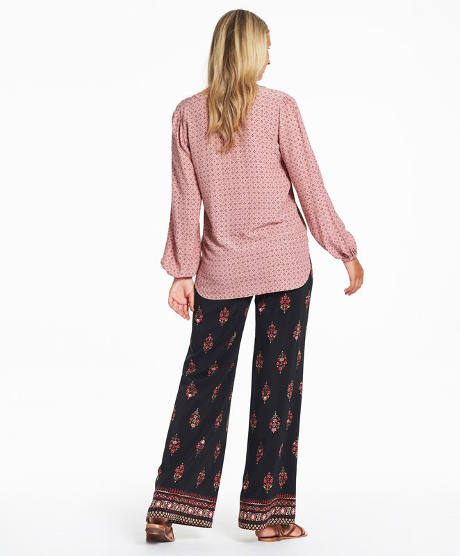 Ditsy Paradis Blouse Top - Rose