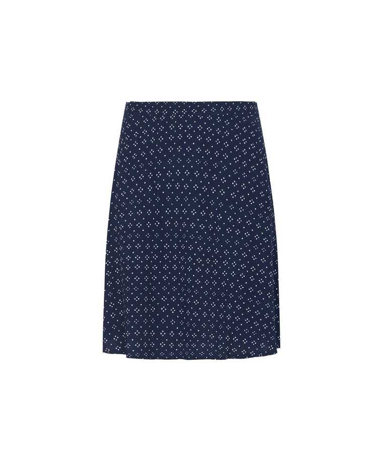 Ditsy Paradis Mini Skirt - Indigo
