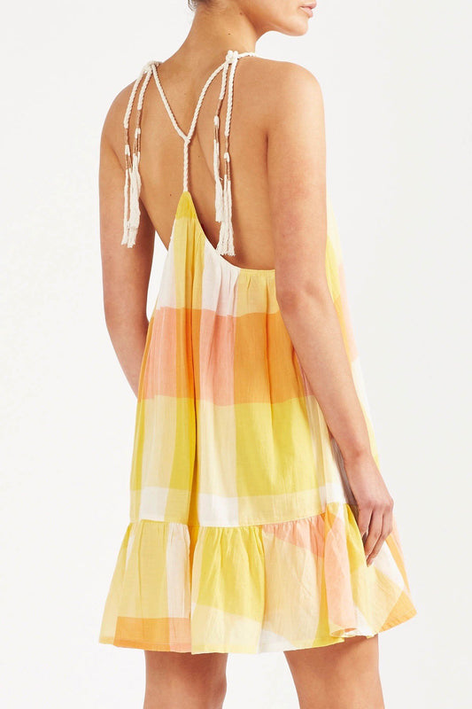 Ekaterina Mini Dress - Lemon
