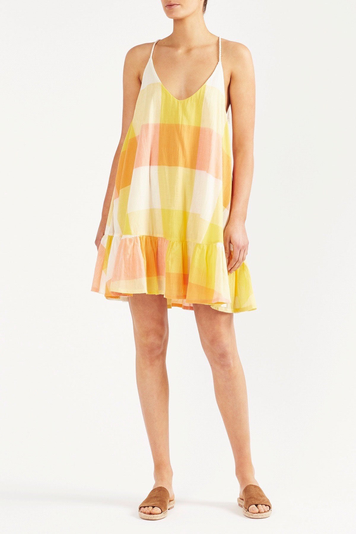 Tigerlily Ekaterina Mini Dress - Lemon