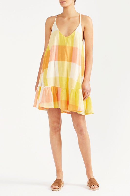 Tigerlily Ekaterina Mini Dress - Lemon