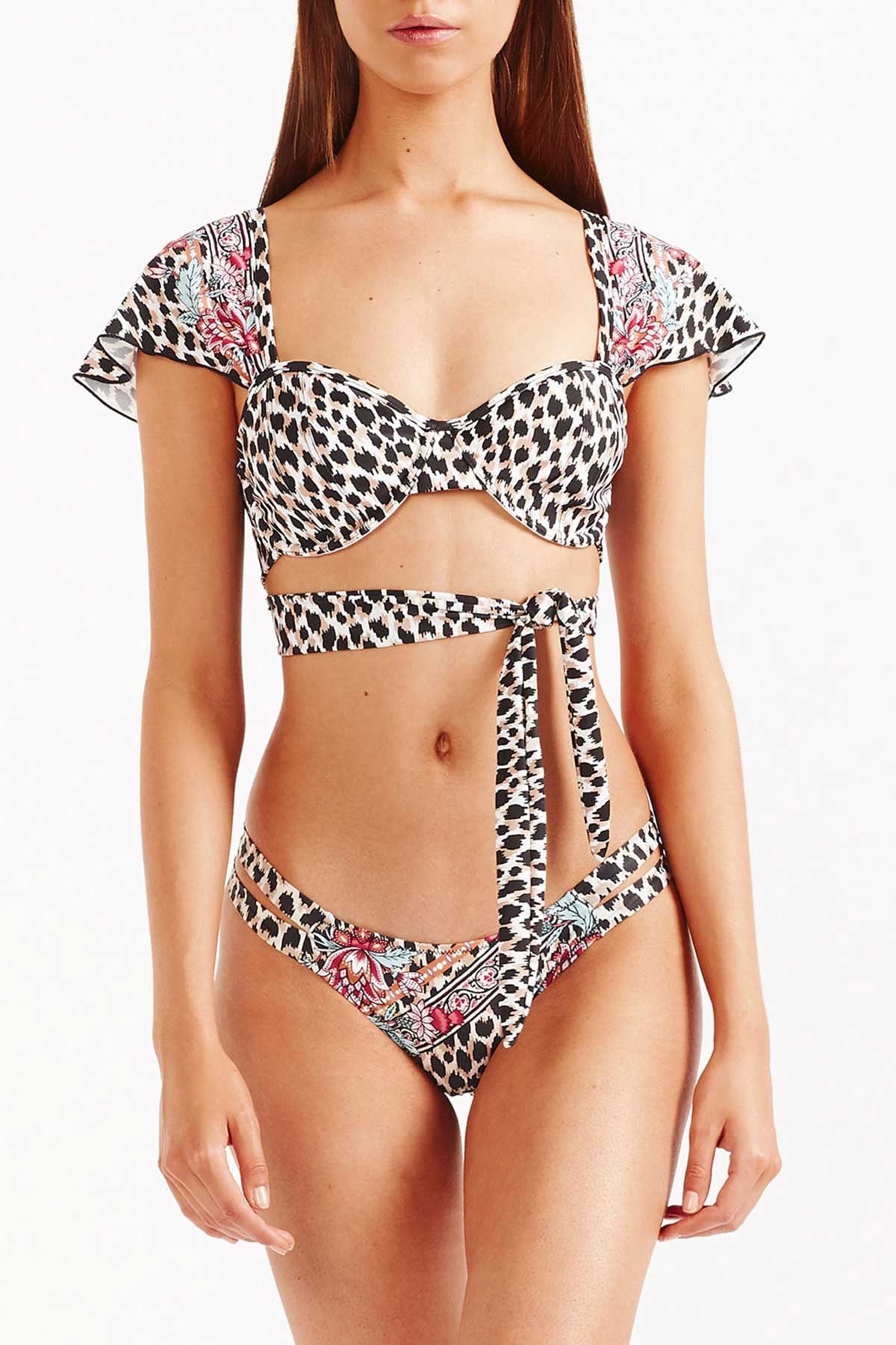 Tigerlily Elena Belle Bikini Top - Leopard
