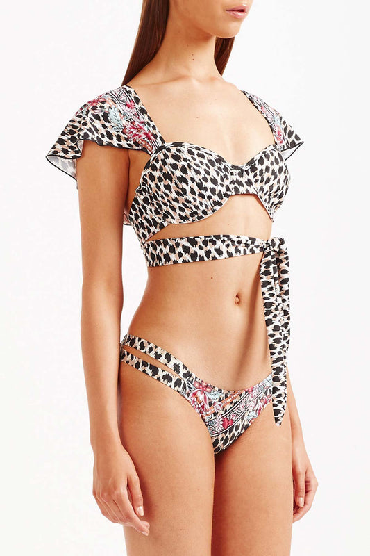 Elena Belle Bikini Top - Leopard