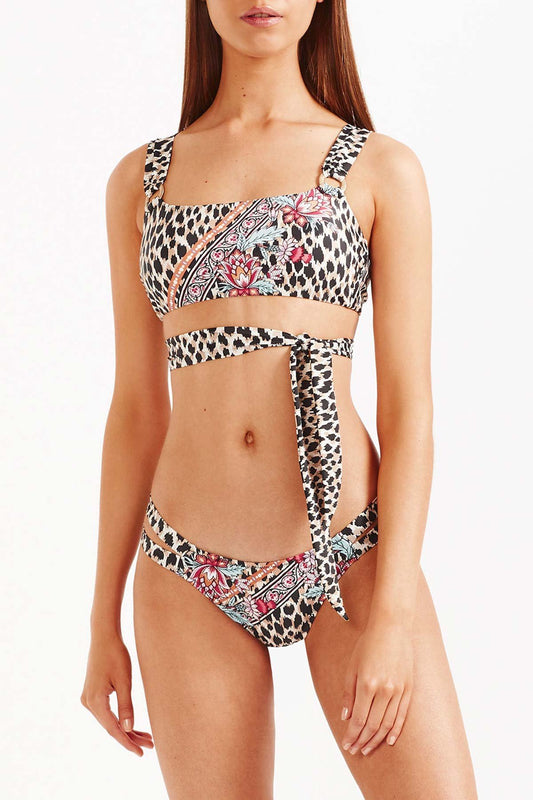 Tigerlily Elena Eden Bra Bikini Top - Leopard