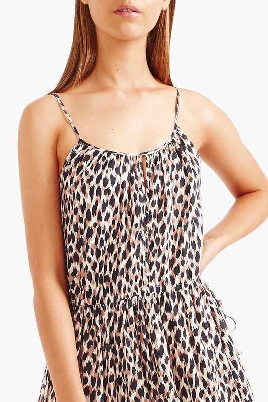 Elena Midi Dress - Leopard