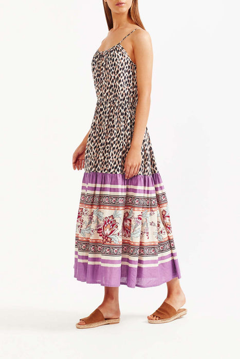 Elena Midi Dress - Leopard
