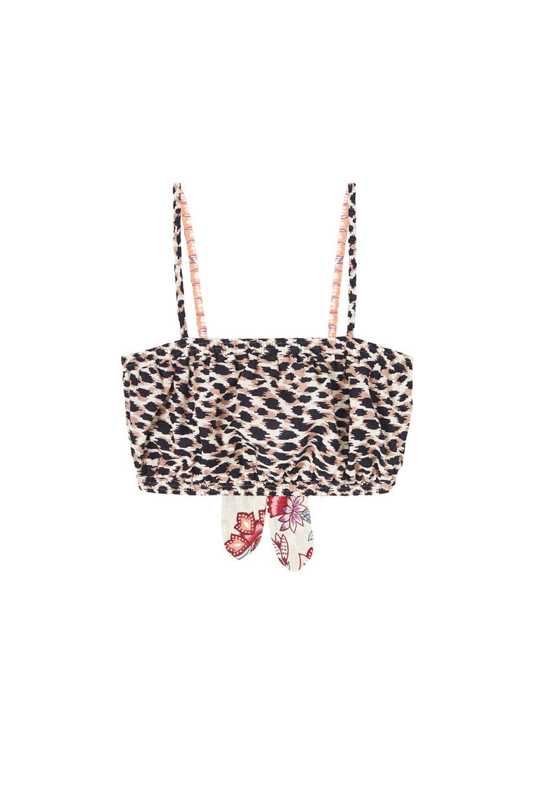 Elena Reversible Top - Leopard