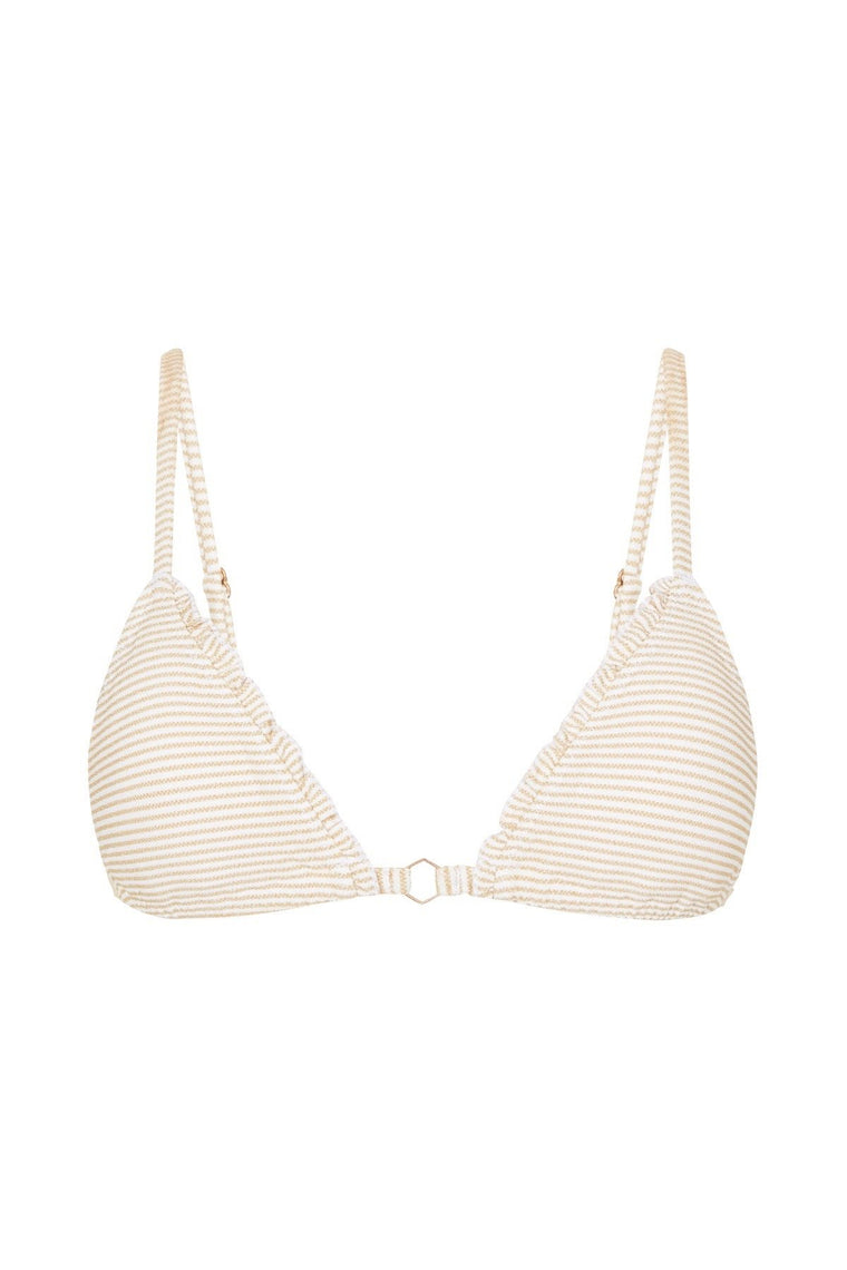 Elissa Blanc Tara Tri Bikini Top - White