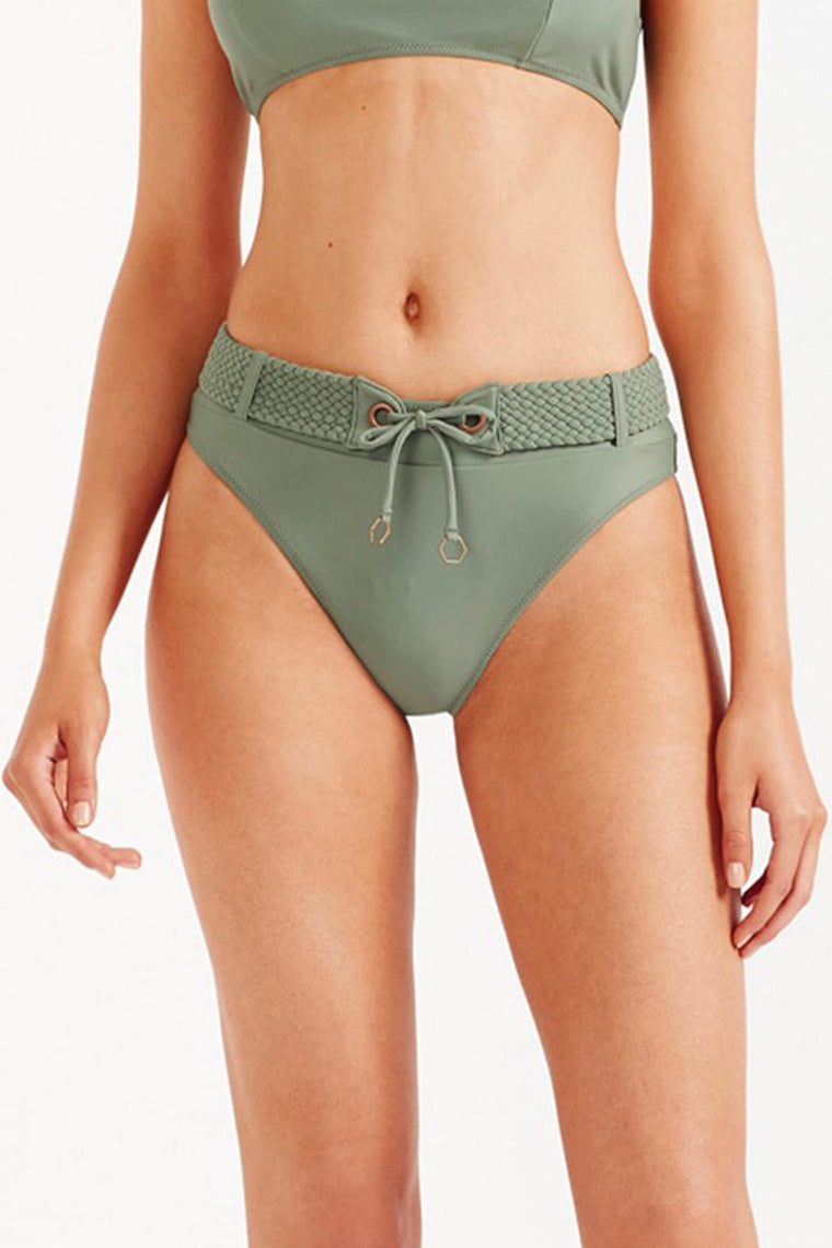 Halle Corset Bikini Pant - Vine